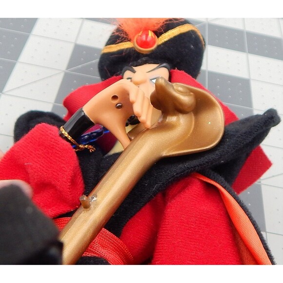 Disney JAFAR Plush Doll With Tags Cobra Staff by Applause Aladdin 1993 - Picture 6 of 8